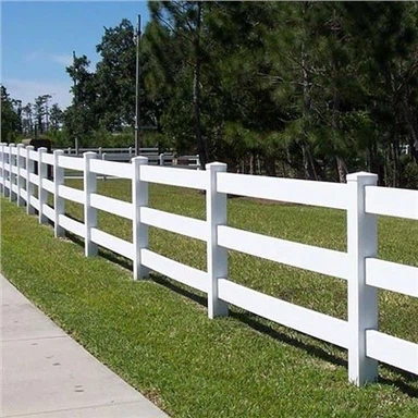 Bijela PVC ograda za konje