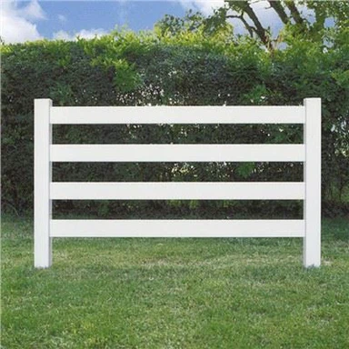 4 Rail Vinyl Horse Fence