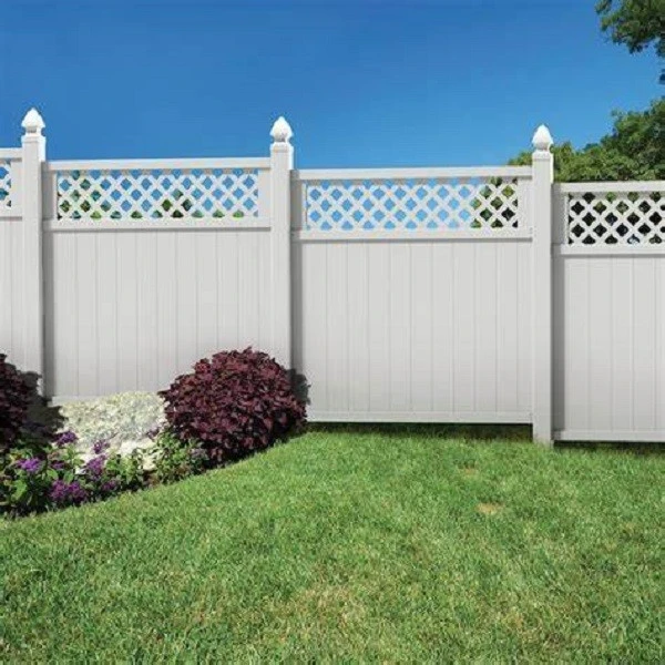 PVC Lattice Top Fence Panel