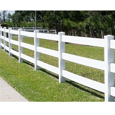 3 Rail Vinyl Fence