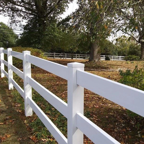 Vinyl Ranch Rail Fencing